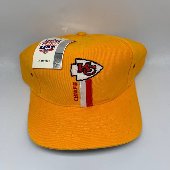 Vintage Kansas City Chiefs NFL Logo 7 Hat Snapback Cap New Men - Picture 1 of 8